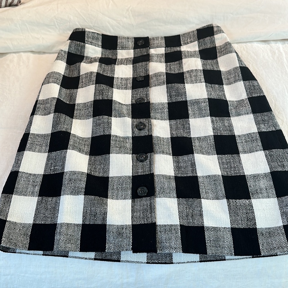 NWT Talbots gingham skirt, size 8 - Picture 3 of 5